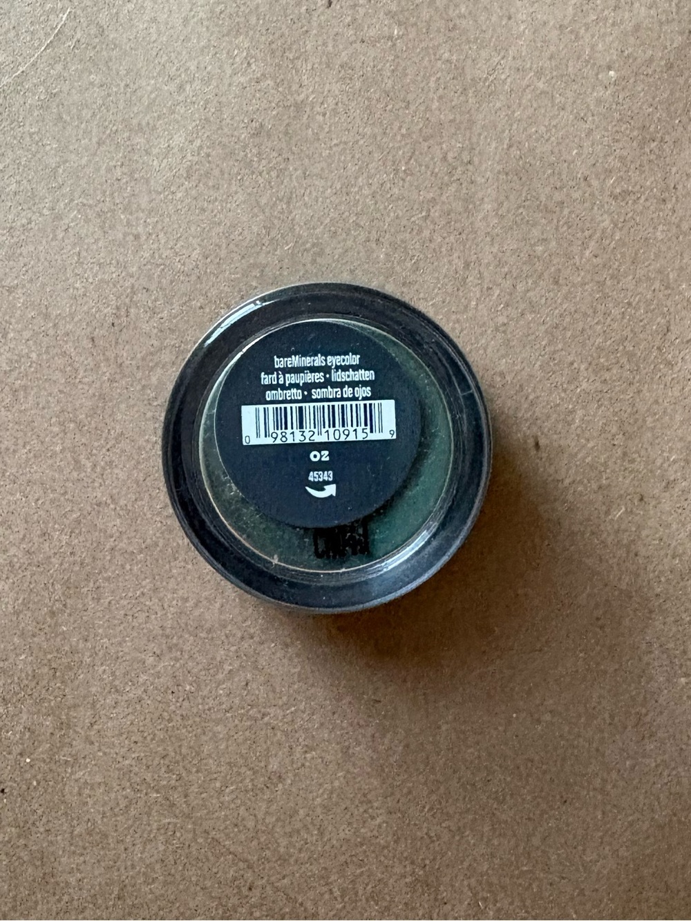 bareMinerals Loose Eyeshadow “Oz” Pigment in Deep Green